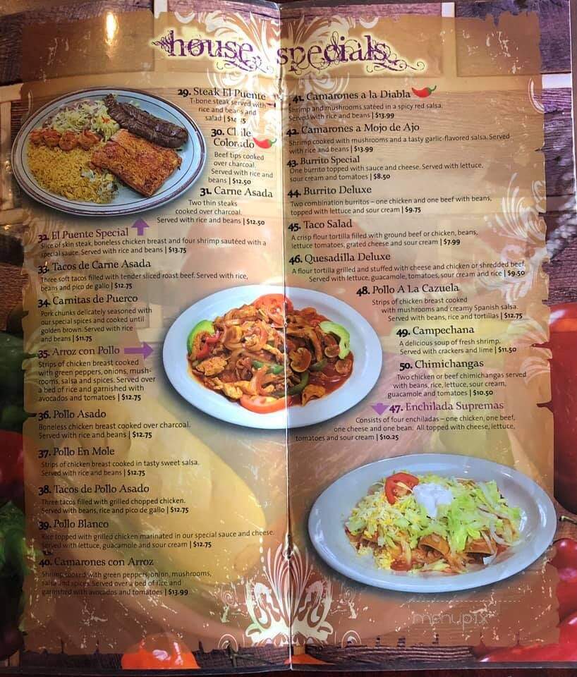 El Puente II - Romney, WV menu_pic