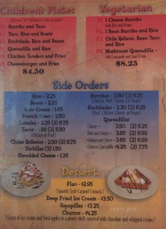 El Puente II - Romney, WV menu_pic