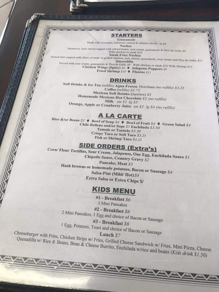 Tortilla Flats - Rio Vista, CA menu_pic