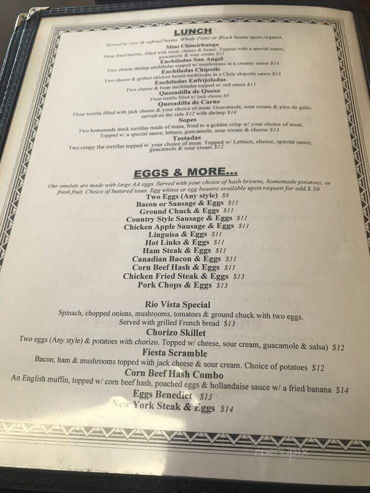 Tortilla Flats - Rio Vista, CA menu_pic
