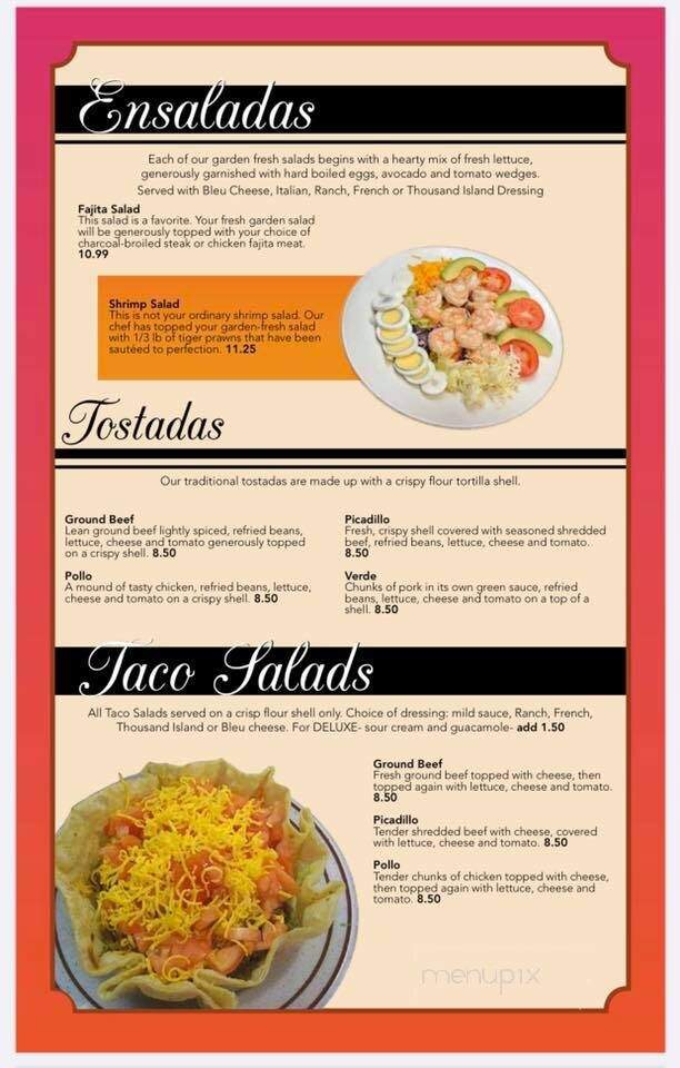 Plaza Jalisco - Windom, MN menu_pic