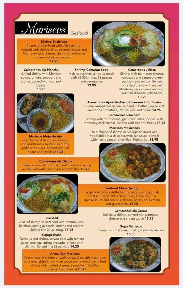 Plaza Jalisco - Windom, MN menu_pic