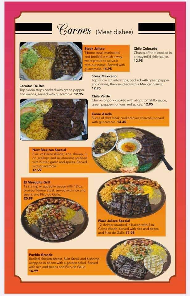 Plaza Jalisco - Windom, MN menu_pic