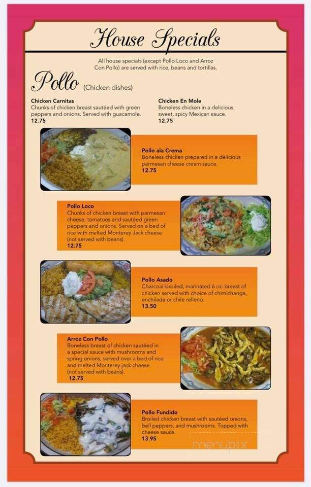 Plaza Jalisco - Windom, MN menu_pic