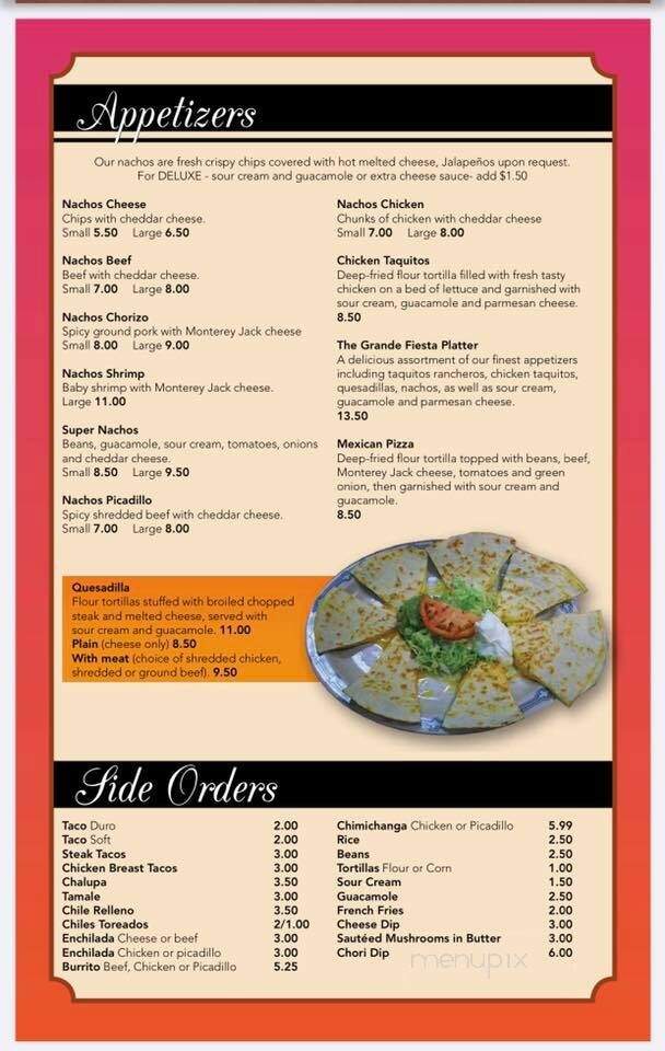 Plaza Jalisco - Windom, MN menu_pic