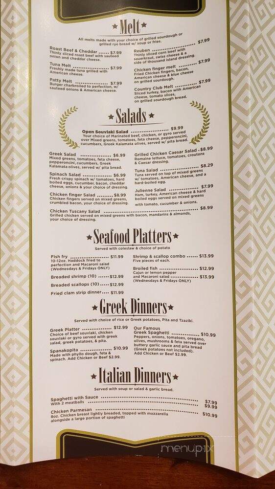 Olive Leaf Family Restaurant - Lockport, NY menu_pic