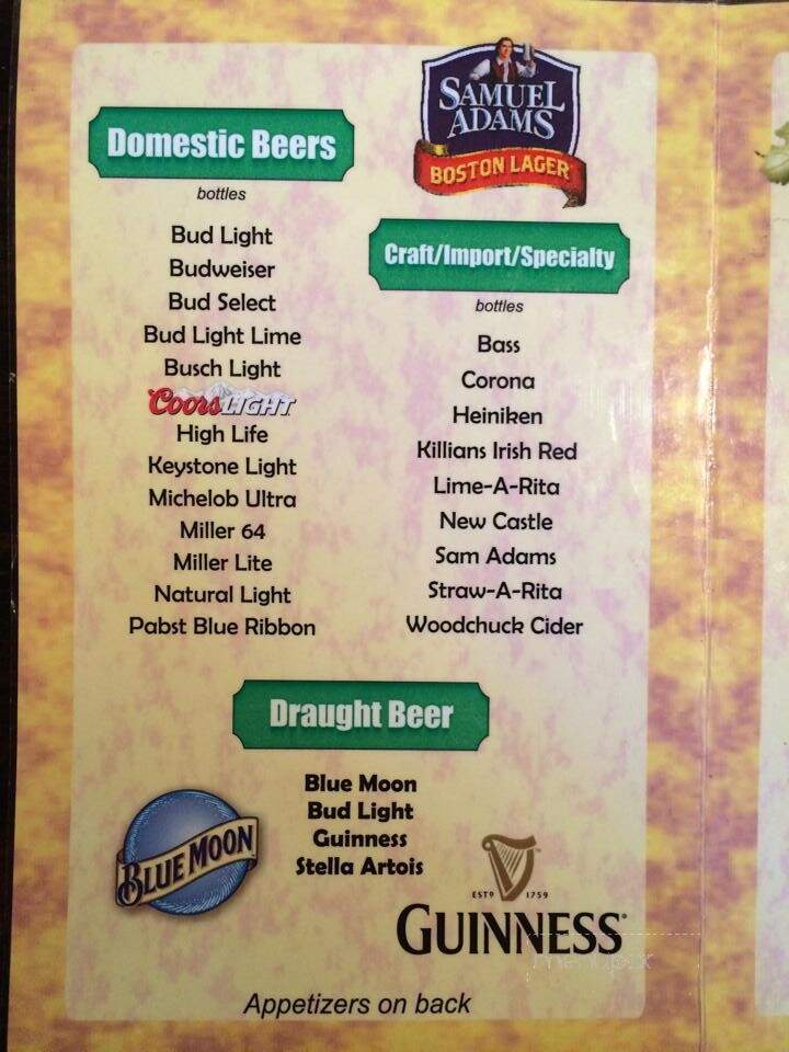 Mulligans - Jacksonville, IL menu_pic