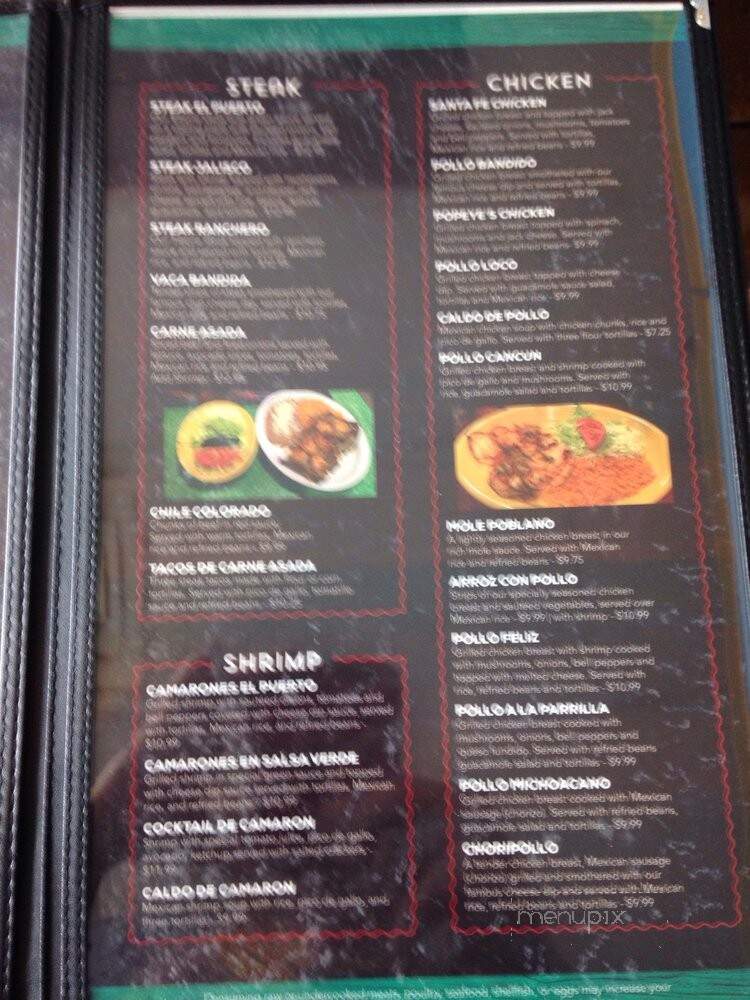 El Puerto - Pleasant Hill, MO menu_pic