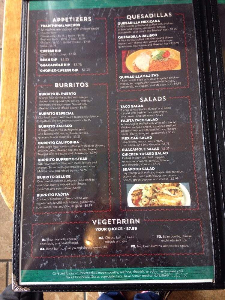 El Puerto - Pleasant Hill, MO menu_pic