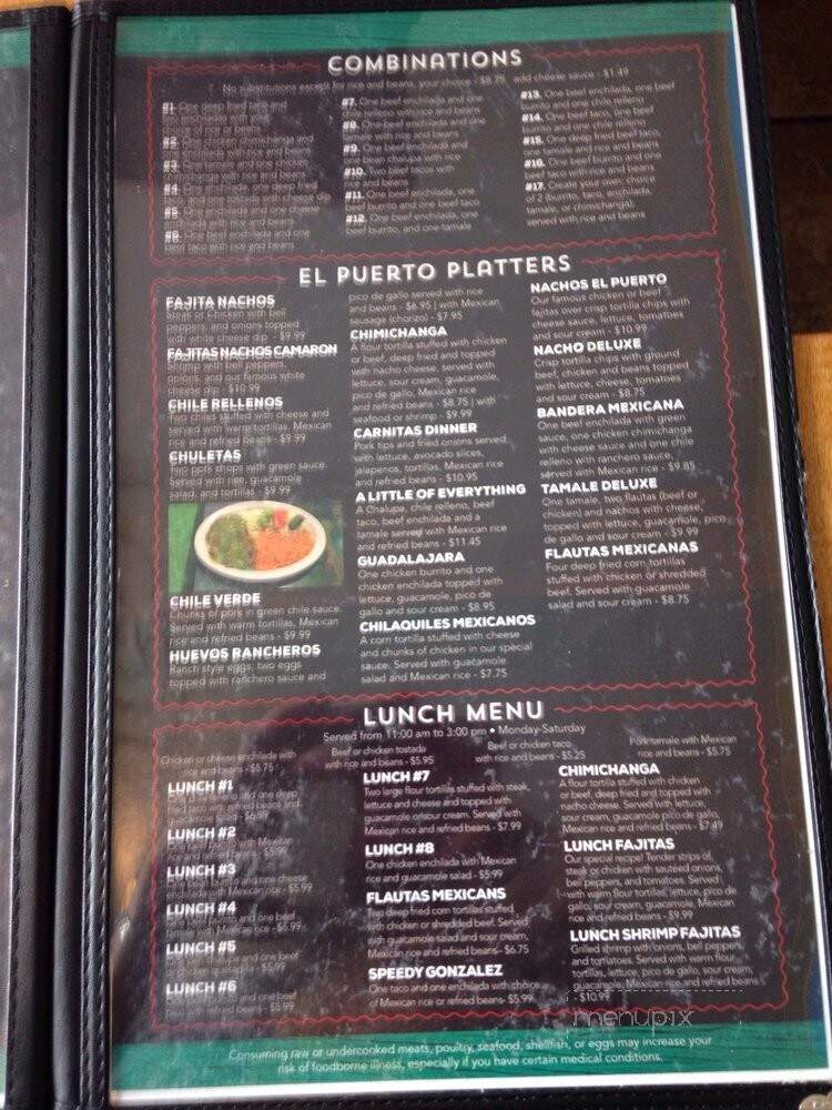 El Puerto - Pleasant Hill, MO menu_pic