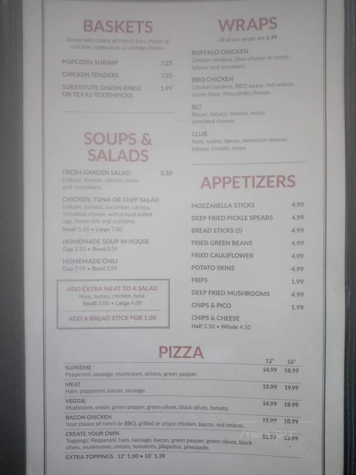 Hesperia House Restaurant - Hesperia, MI menu_pic