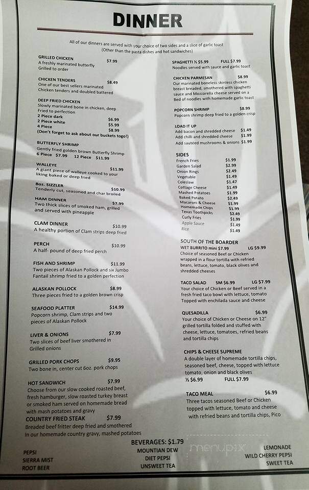 Hesperia House Restaurant - Hesperia, MI menu_pic