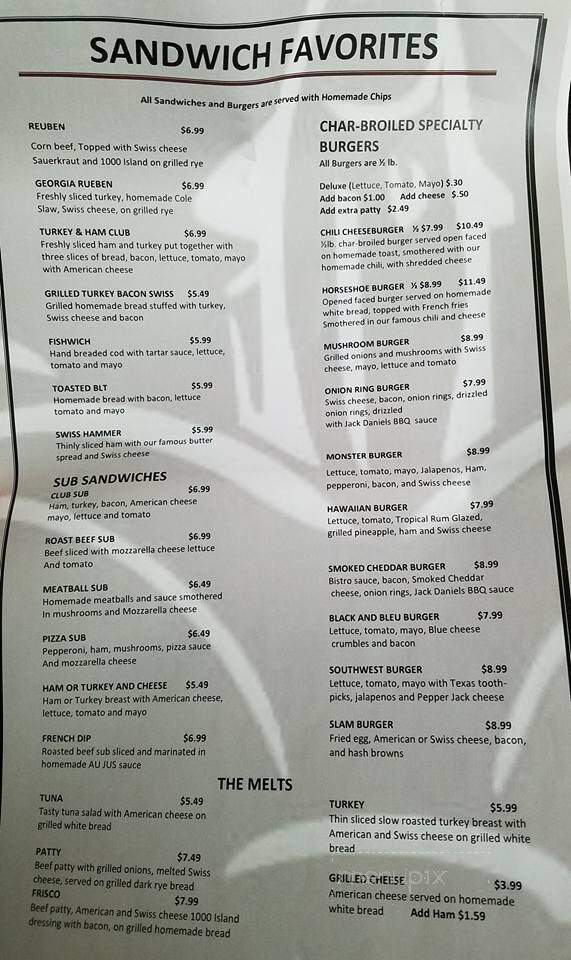 Hesperia House Restaurant - Hesperia, MI menu_pic