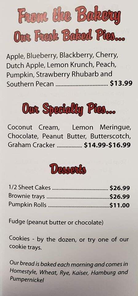 Ellie's Deli - Cumberland, MD menu_pic