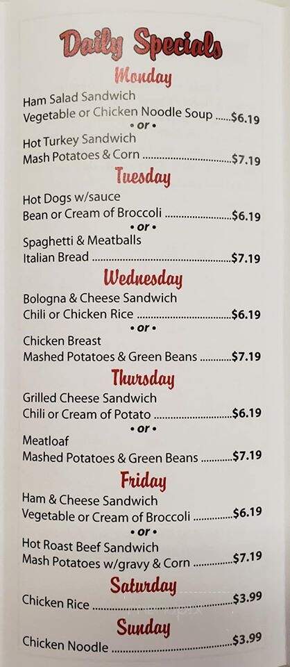 Ellie's Deli - Cumberland, MD menu_pic