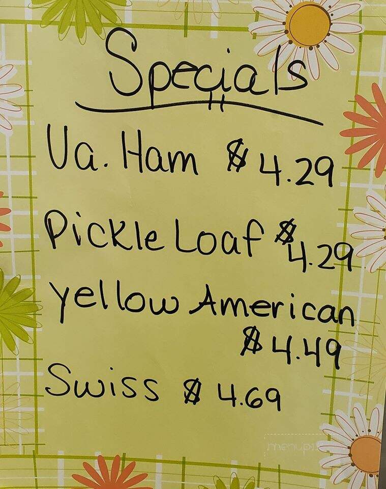 Ellie's Deli - Cumberland, MD menu_pic