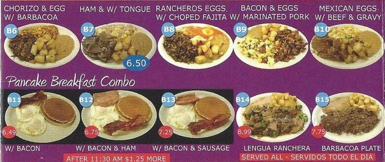 Ranchito Taqueria - Waller, TX menu_pic