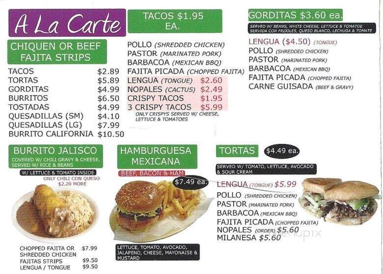 Ranchito Taqueria - Waller, TX menu_pic
