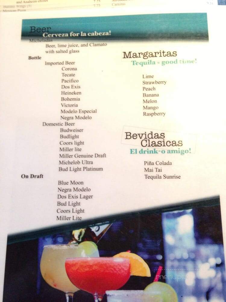 Maria Bonita Mexican Restaurant - Santa Clarita, CA menu_pic