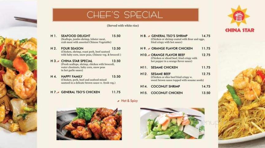 China Star - Putnam, CT menu_pic