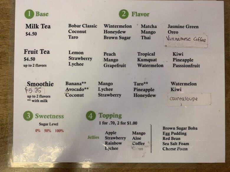 Bobar - Elk Grove Village, IL menu_pic