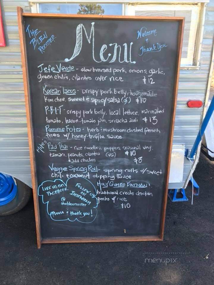 The Bleu Rooster - Bend, OR menu_pic