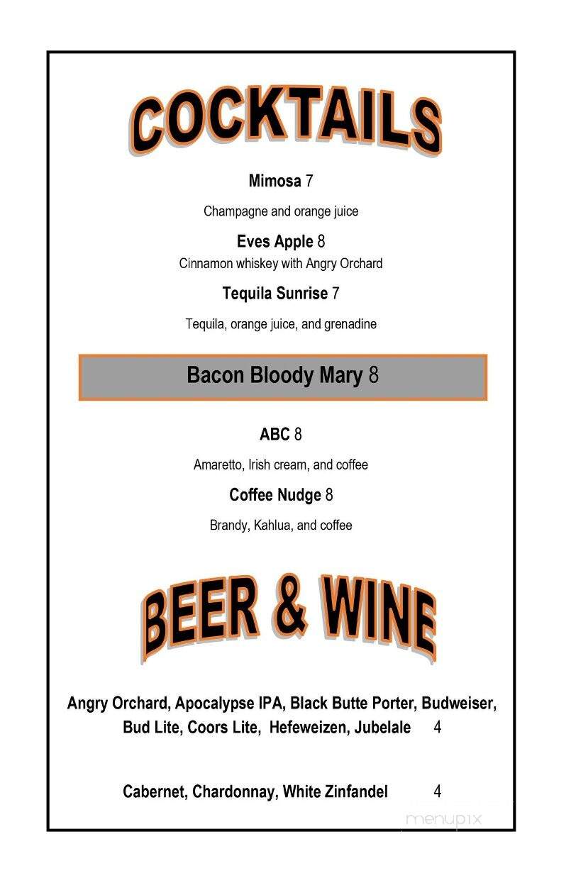 Ichabod's Restaurant - Scappoose, OR menu_pic