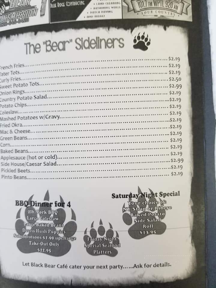 Black Bear Cafe - Canton, NC