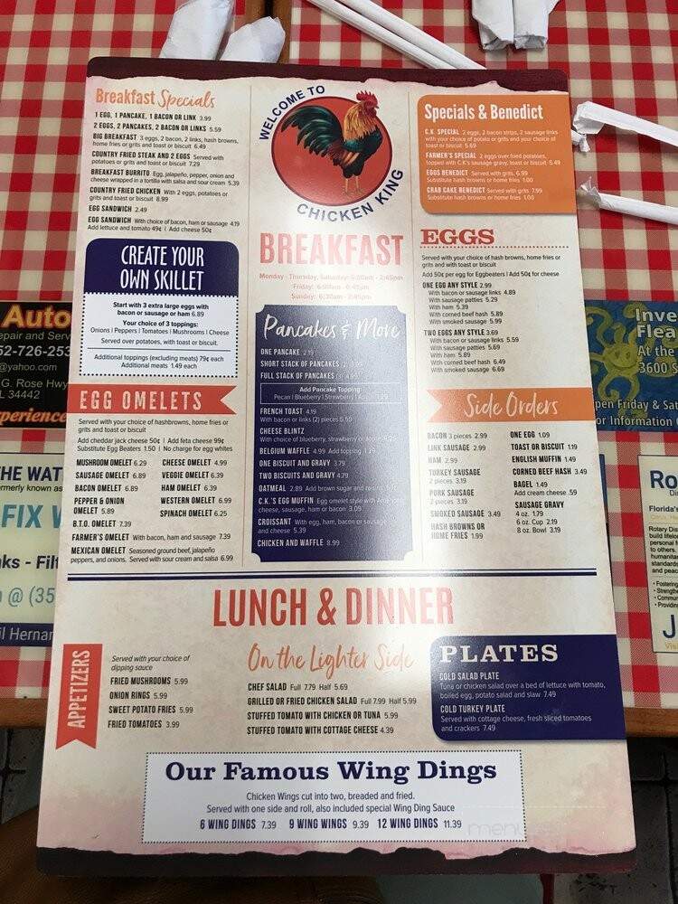 Chicken King - Hernando, FL menu_pic