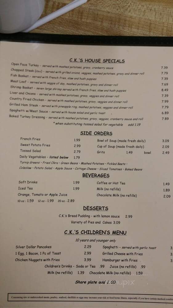 Chicken King - Hernando, FL menu_pic