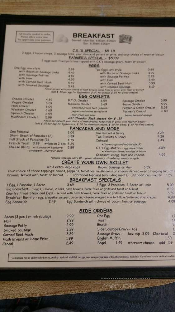 Chicken King - Hernando, FL menu_pic