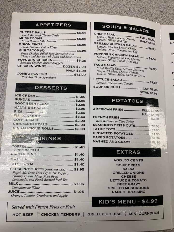 Darrell's A Family Tradition - Monticello, IA menu_pic