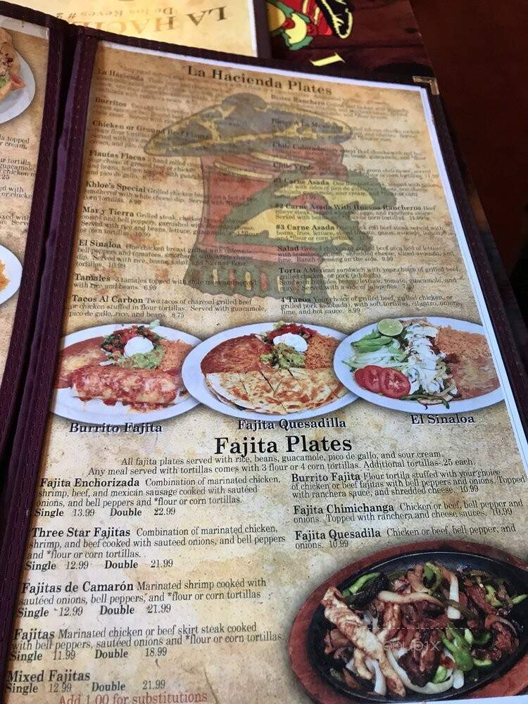 La Hacienda De Los Reyes - Watts, OK menu_pic