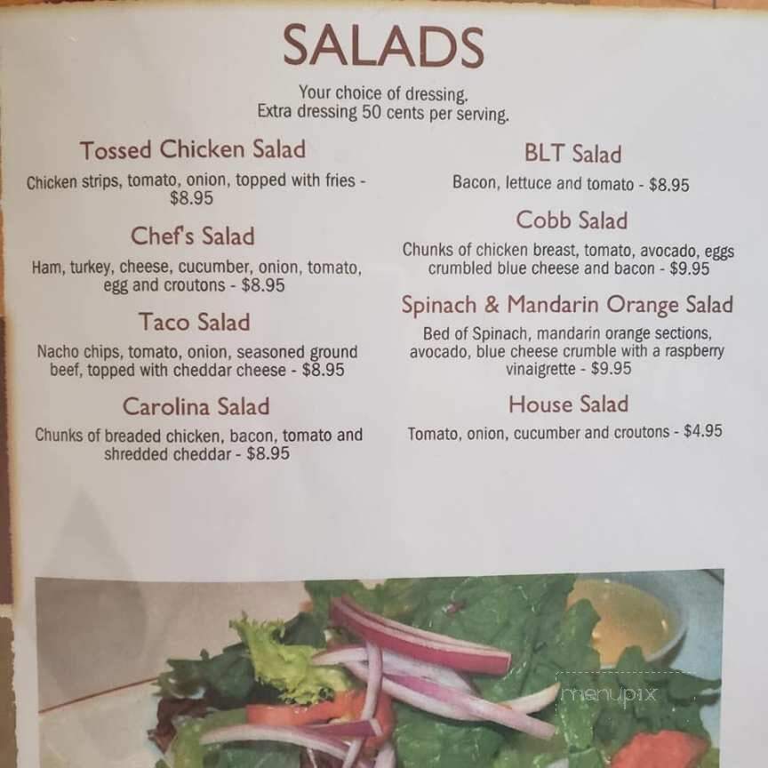 Millheim Hotel - Millheim, PA menu_pic