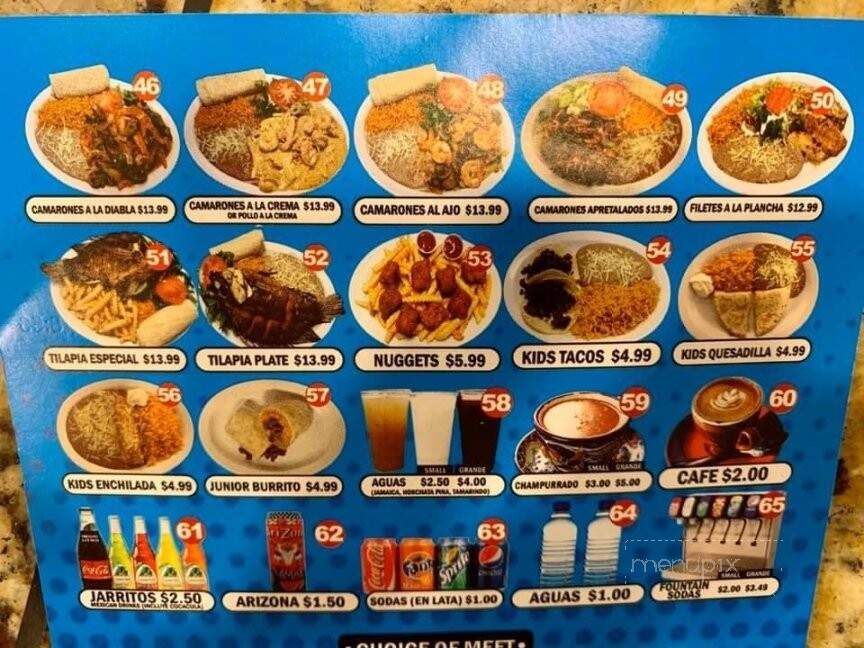 Taqueria el Kiosko - Oak Harbor, WA menu_pic