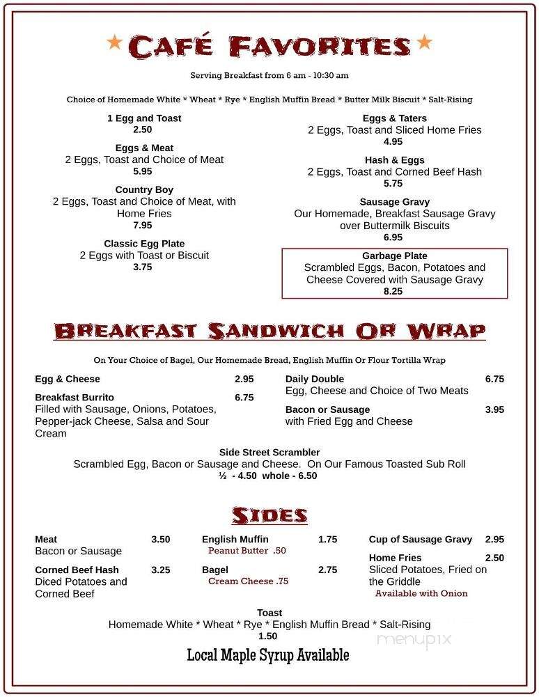 Shorts Tastee Pastry - Elkland, PA menu_pic