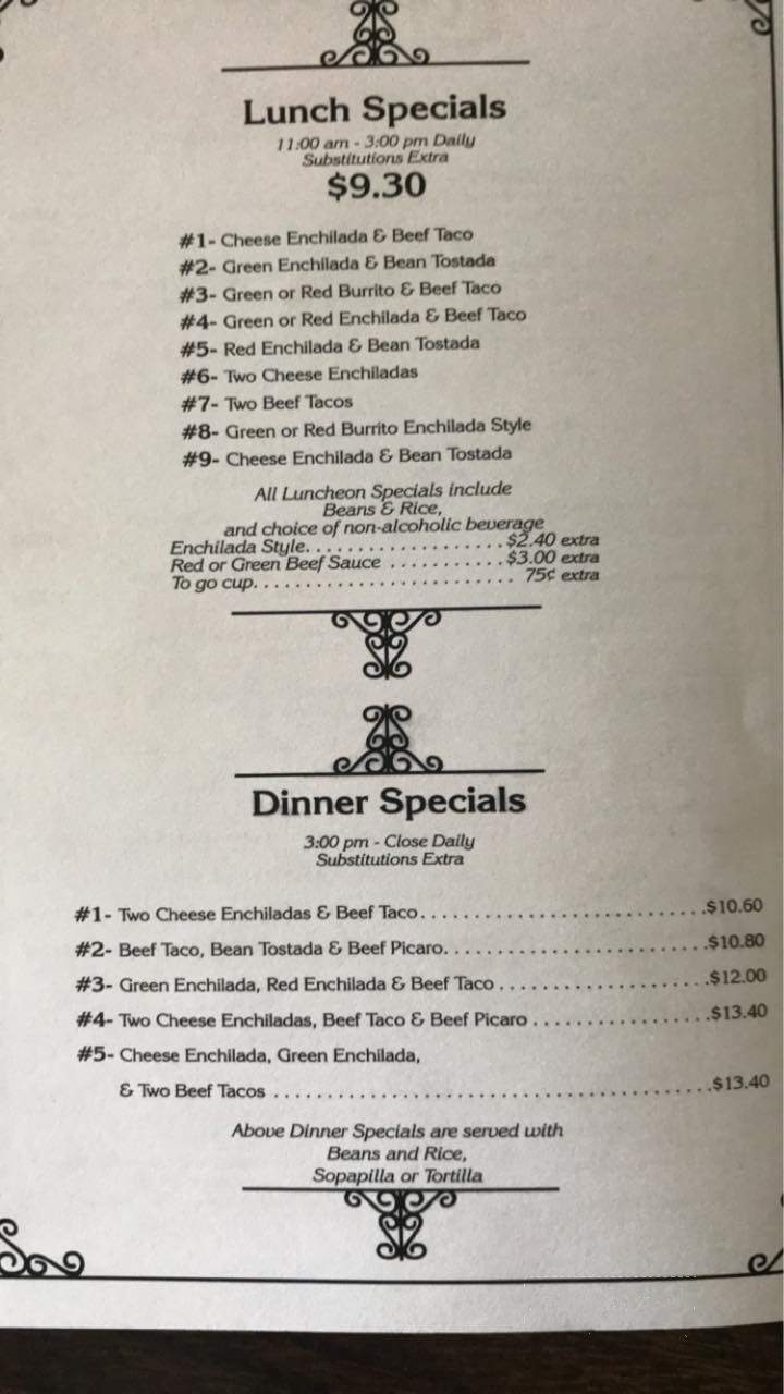 La Fonda Mexican Foods - Camp Verde, AZ menu_pic