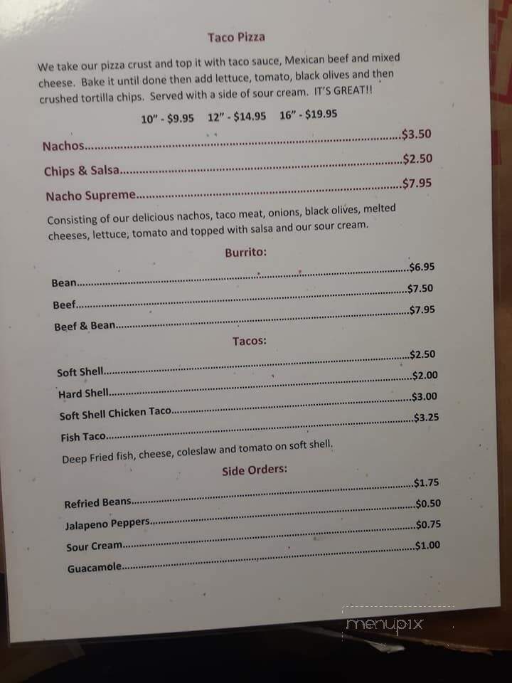 Stewy's Food & Spirits - Menominee, MI menu_pic