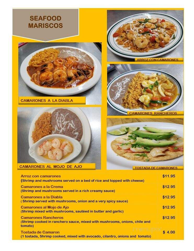 Martha's Tacos & More - Lafayette, OR menu_pic