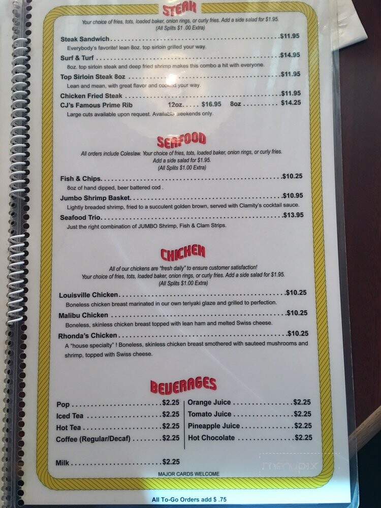 Clamity Jae's - Portland, OR menu_pic