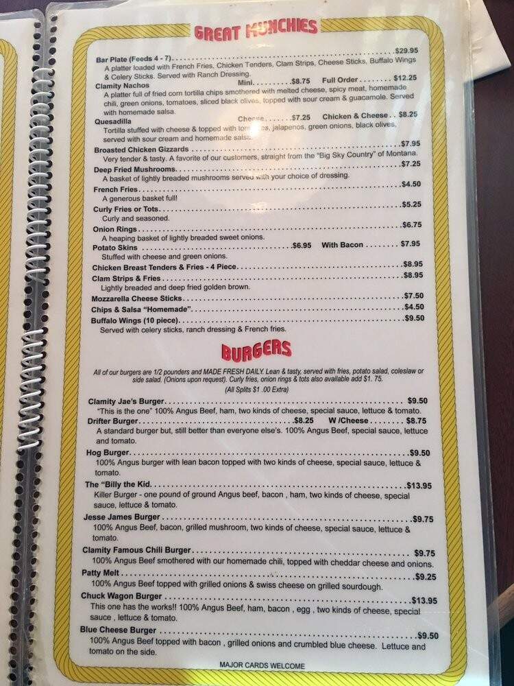 Clamity Jae's - Portland, OR menu_pic