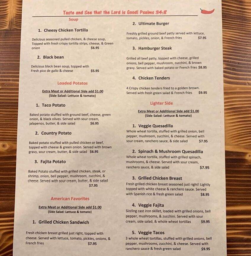 Jose's Restaurant and Grill - Magee, MS menu_pic