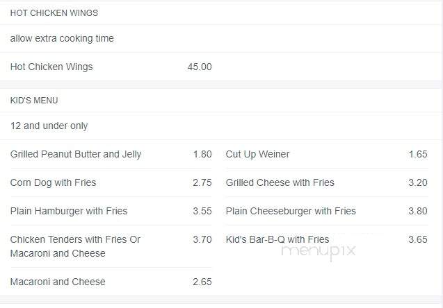 Porky's Bar B-Que - Mount Airy, NC menu_pic