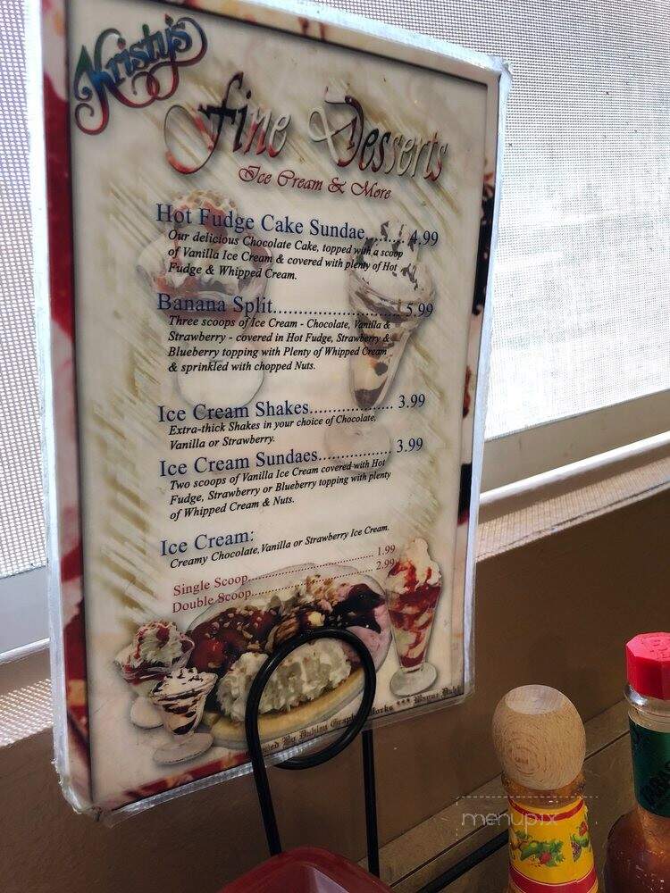 Kristy's Family Restaurant - Ridgecrest, CA menu_pic