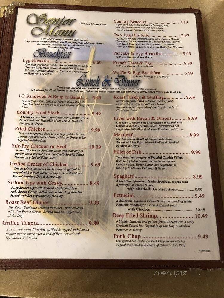 Kristy's Family Restaurant - Ridgecrest, CA menu_pic