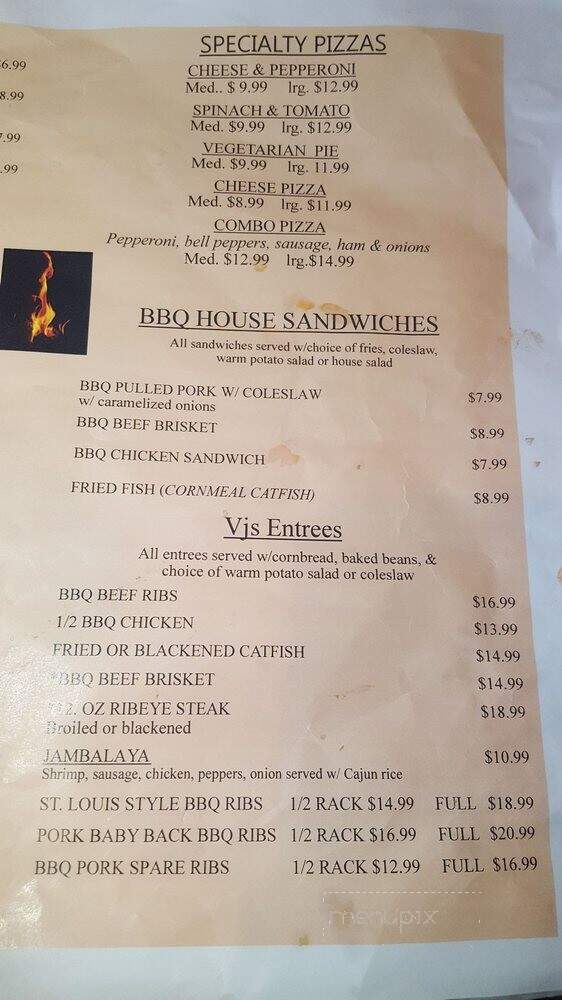 VJs BBQ and Spirts Bar - Mesquite, NV menu_pic