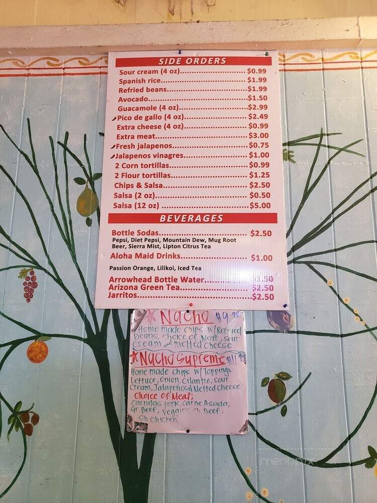 Maria Bonita Restaurant - Honolulu, HI menu_pic