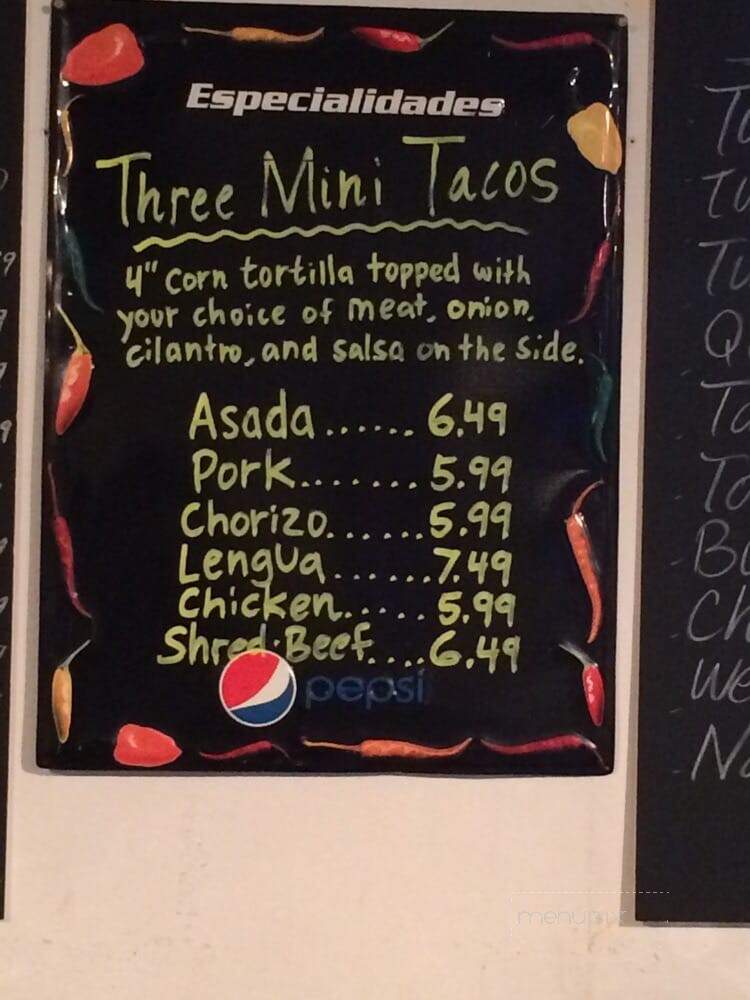 Maria Bonita Restaurant - Honolulu, HI menu_pic