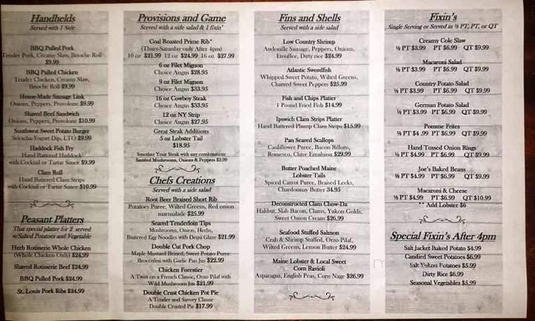 Foxenkill Tavern - Berne, NY menu_pic