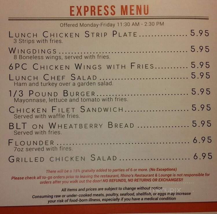 Buttermilk's BBQ and Catering - Chester, SC menu_pic